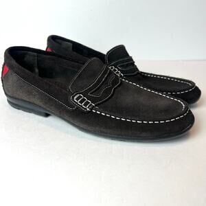 FootJoy Men's Club Casuals Brown Suede Penny Loafers Driving Shoes Size 10.5